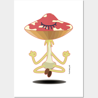 meditator Mr. Amanita Posters and Art